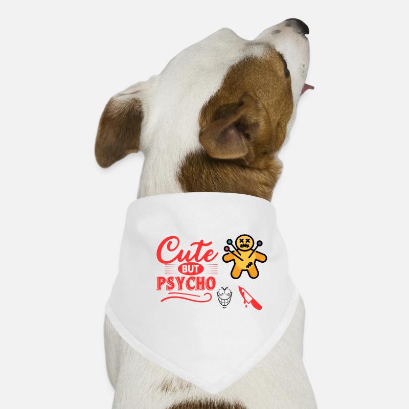 Cute psycho shoe Dog Bandana