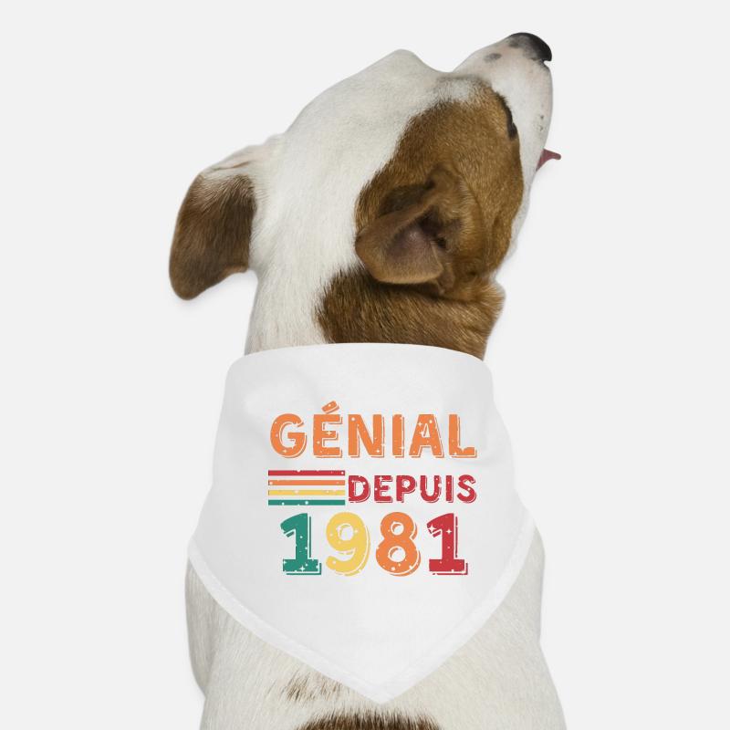 Awesome since 1981 - Geburtstagsgeschenk Hunde-Bandana