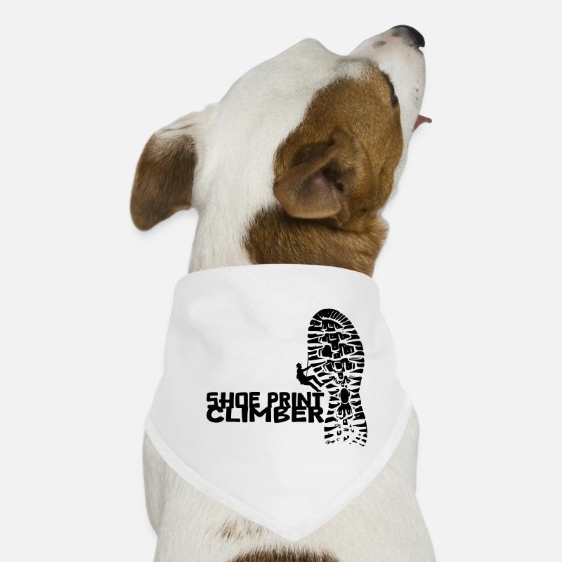 Shoe Print Climber [Schwarz] Hunde-Bandana