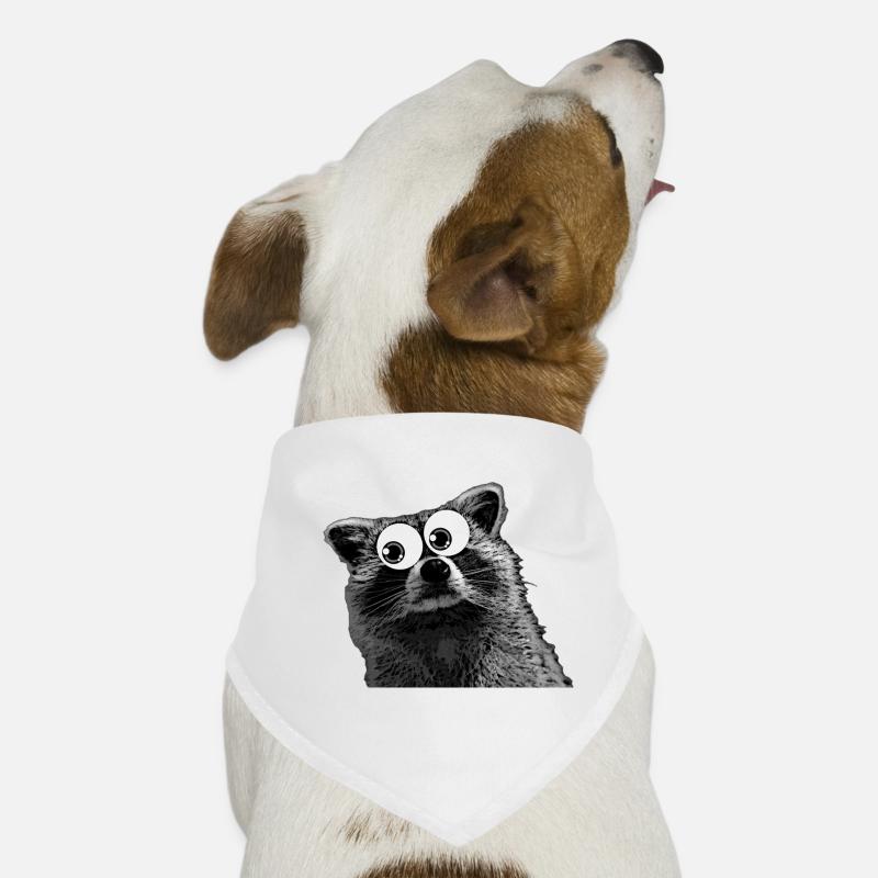 Lustiger Waschbär Hunde-Bandana