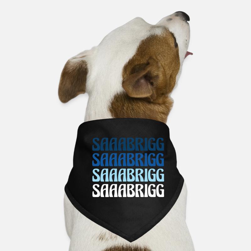 Saaabrigg Saarbrücken Dialekt Geschenk Hunde-Bandana