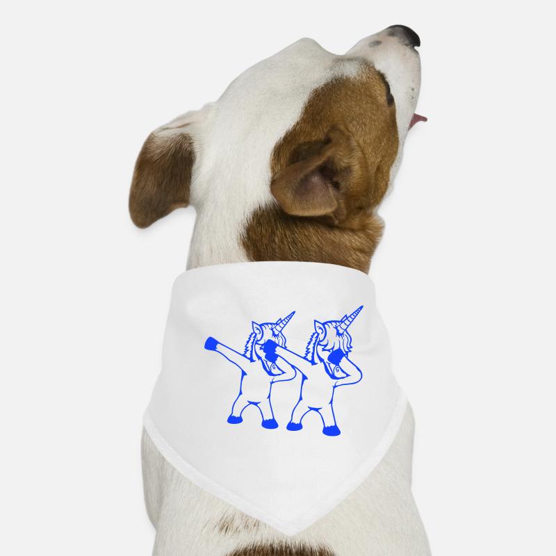 2 Licornes Dabbing Dab Danse Soirée Pose Geste Équipe Bandana pour chien