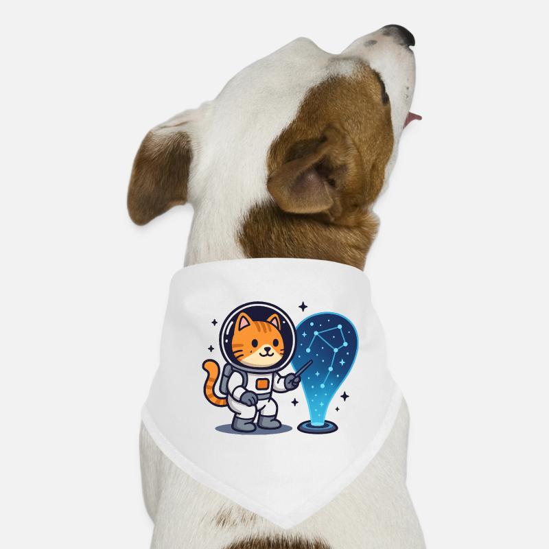 Constellation du chat de l’espace – Kawaii Bandana pour chien