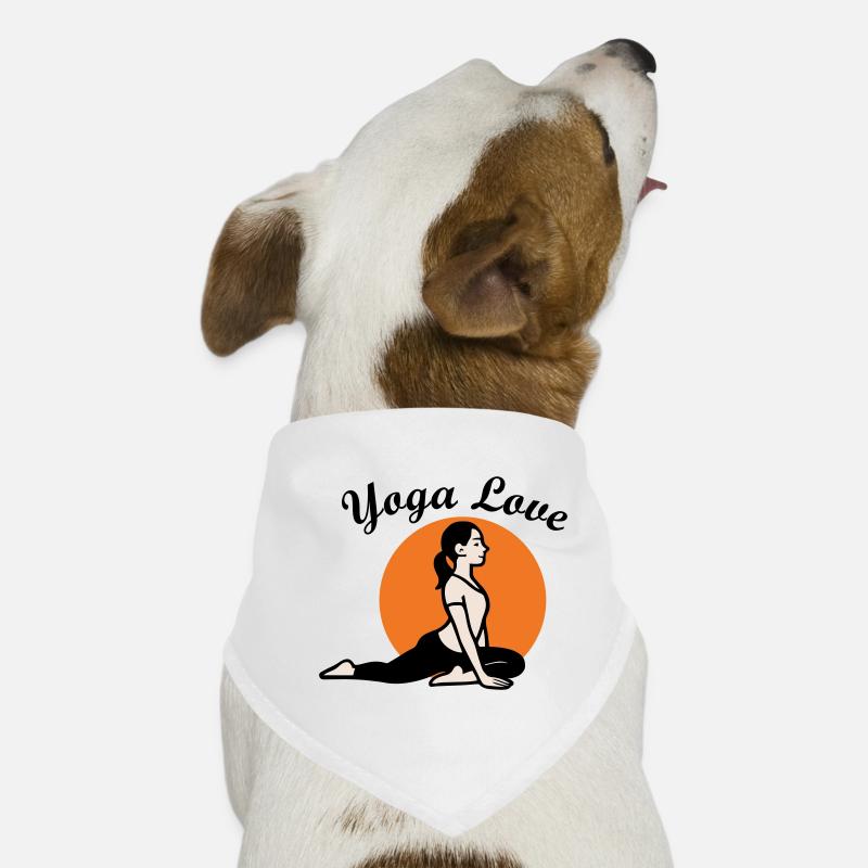 Yoga Amour Bandana pour chien