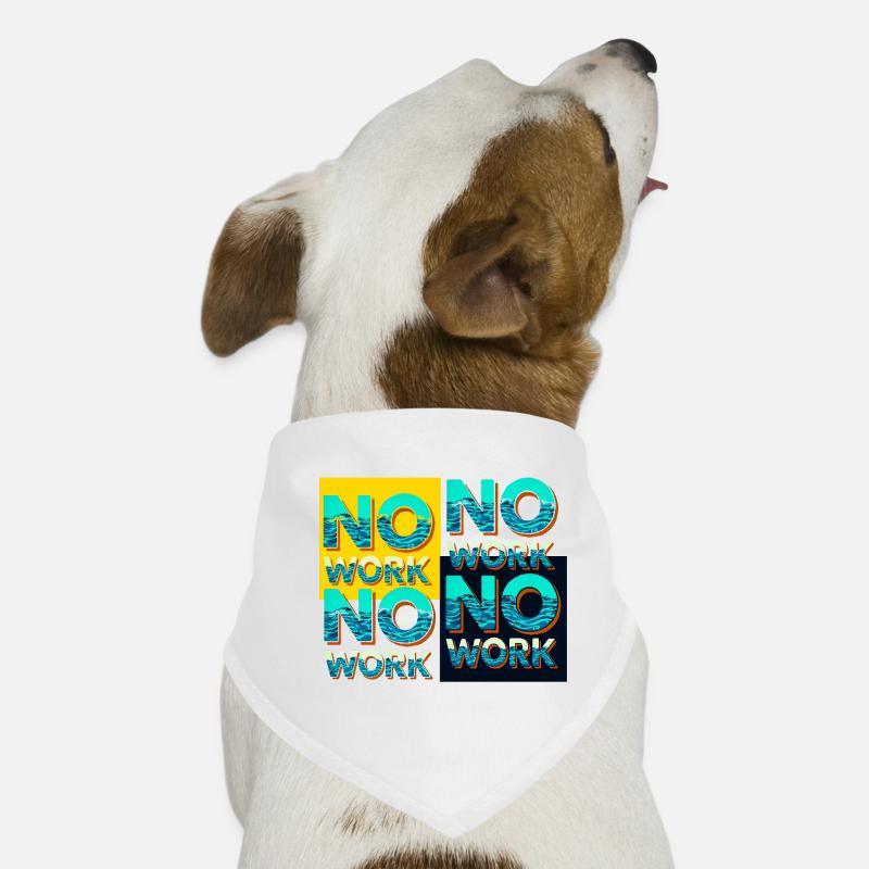No work with waves Dog Bandana