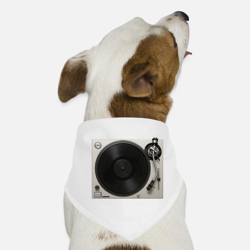 Jeu de vinyle vinyle gramophone platine Bandana pour chien