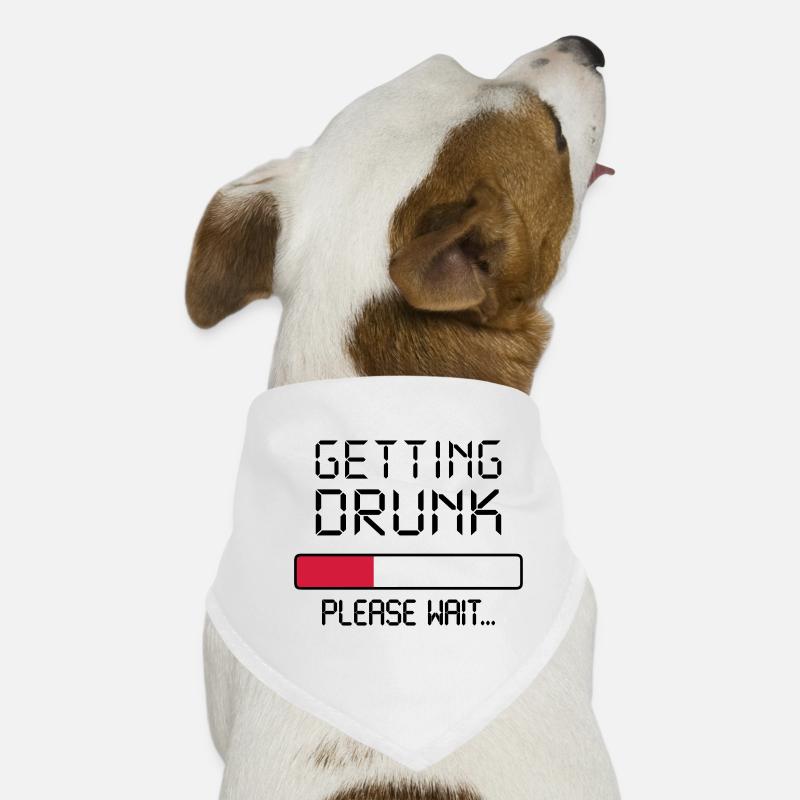 getting drunk Dog Bandana