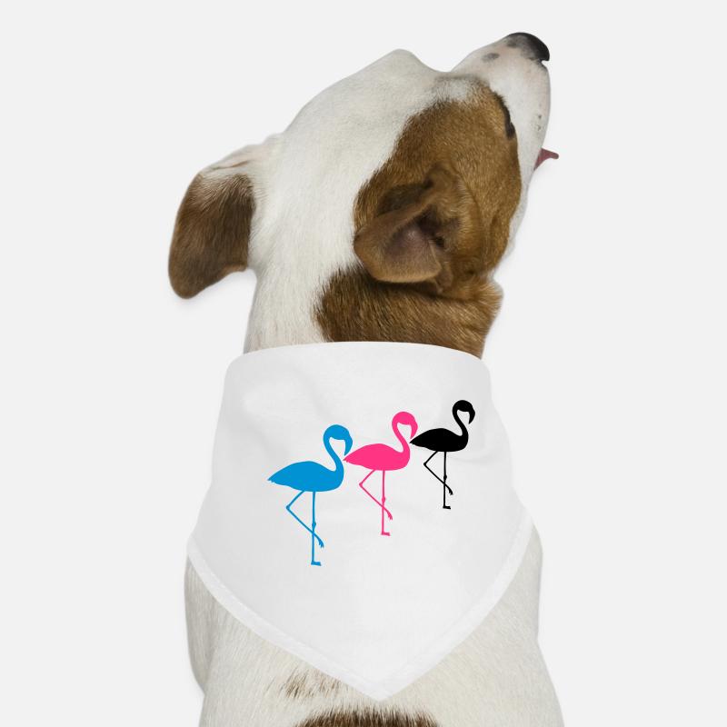 équipe d'équipage 3 amis silhouette contour flamant cli Bandana pour chien