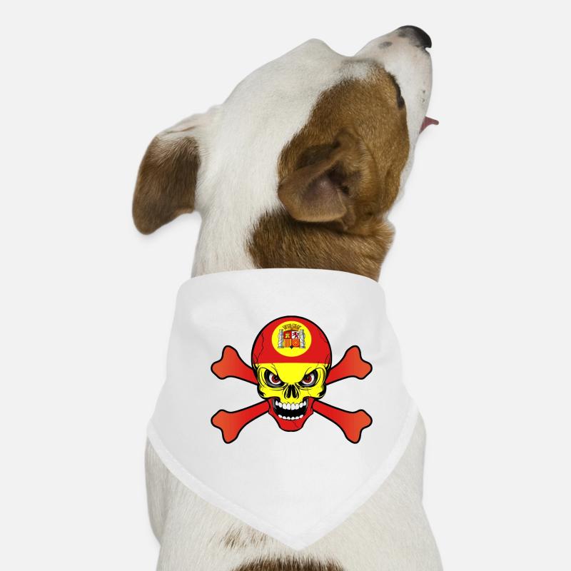 spanien Schädel Hunde-Bandana