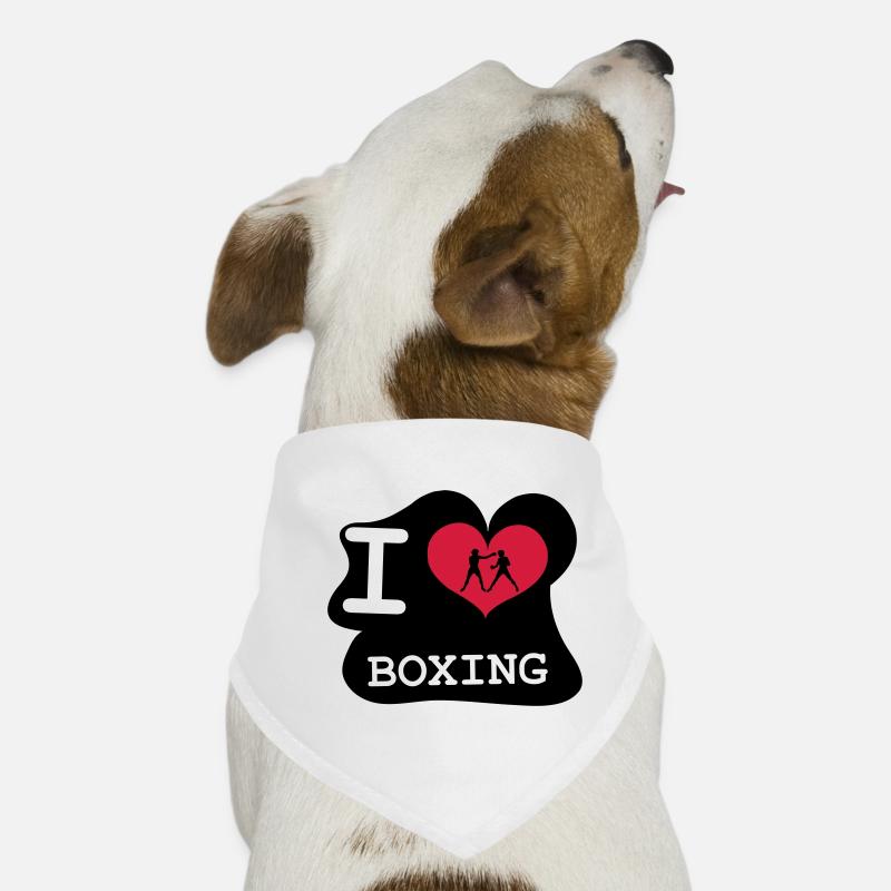 I Love Boxing Hunde-Bandana