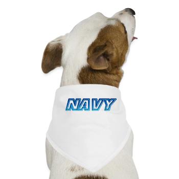 Navy - Hunde-Bandana - Weiß - Vorne