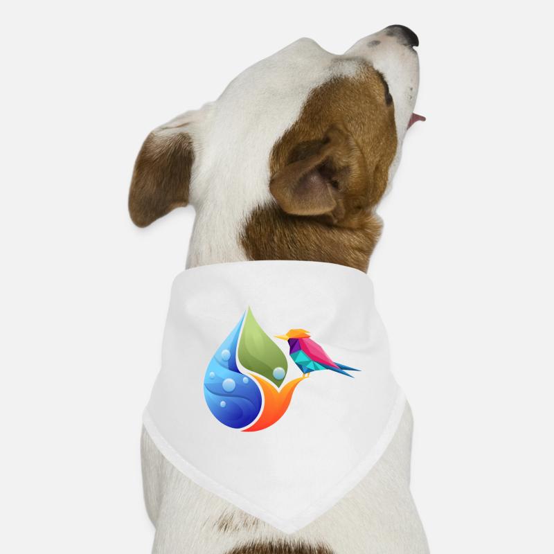 Polygonal Tier farbenfroh geometrie hand birne Hunde-Bandana