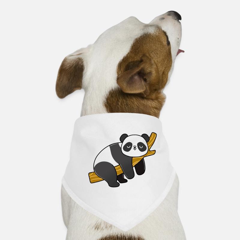 Panda sleeping on a branch Dog Bandana