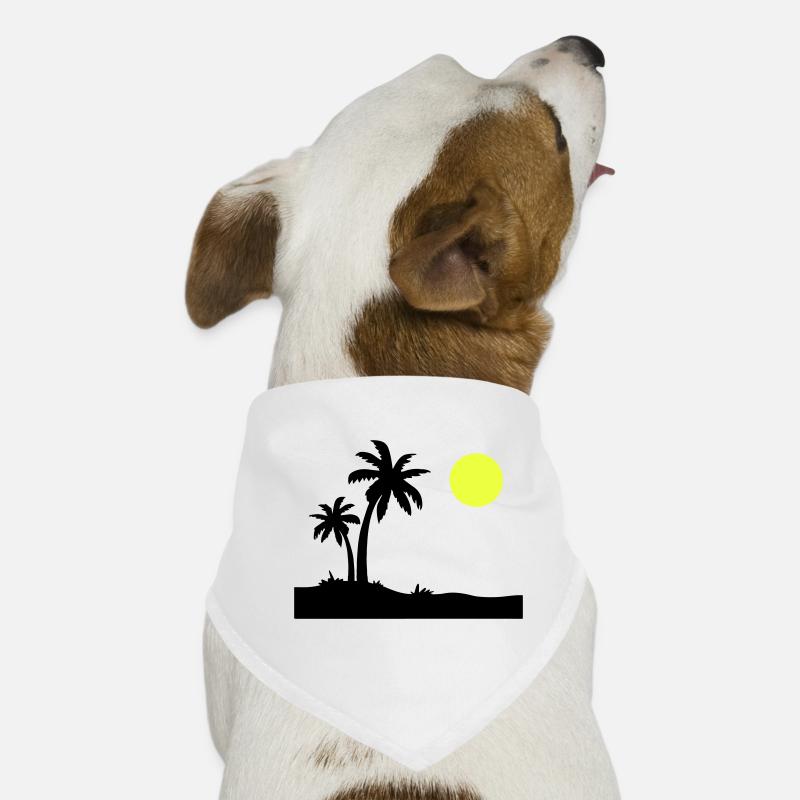 Île Palm Bandana pour chien