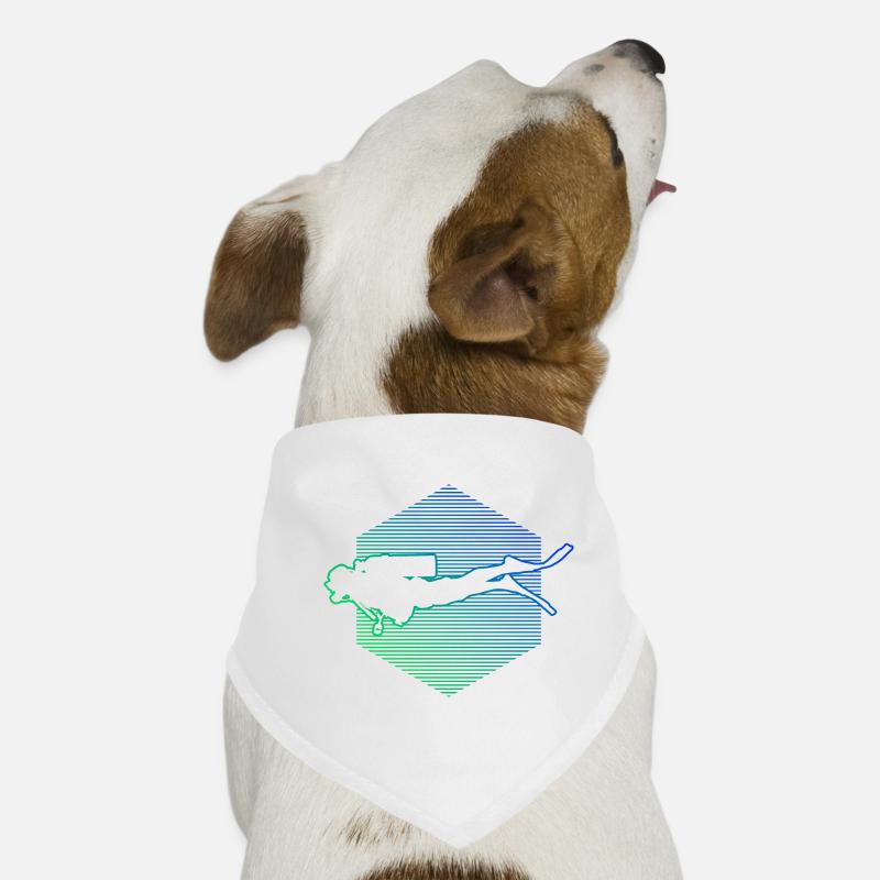 Scuba Diving Scuba Divers Diving Ladies Bandana pour chien