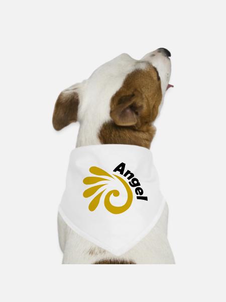 Angel - Hunde-Bandana - Weiß - Vorne