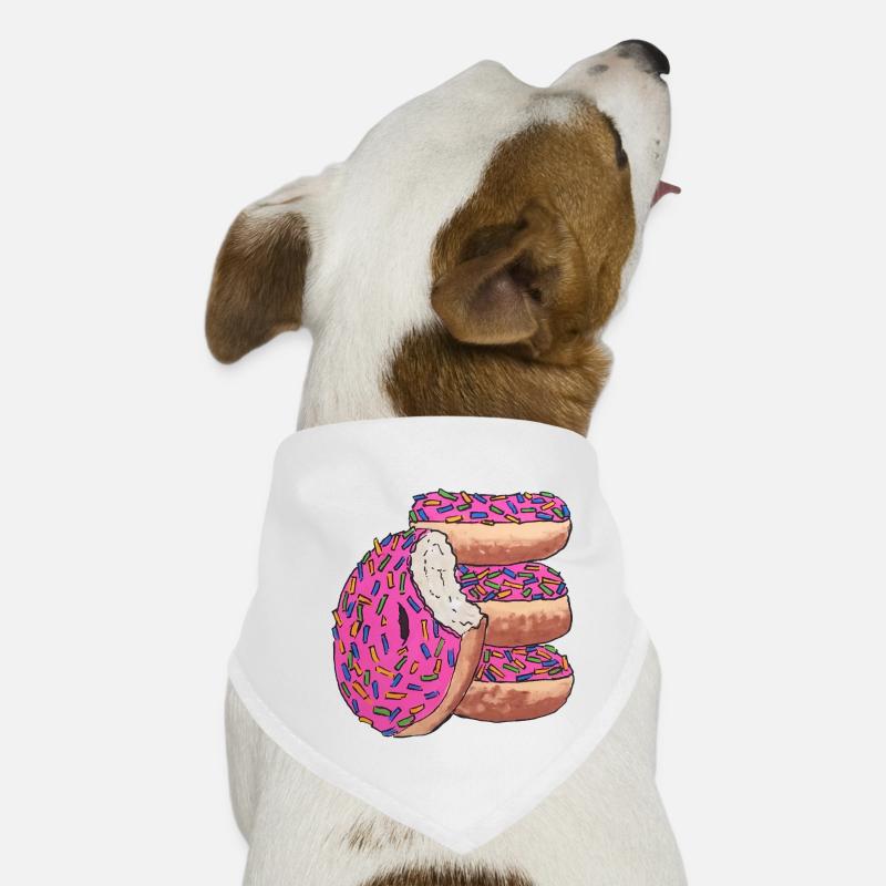 Donut stack pink delicious snack Dog Bandana
