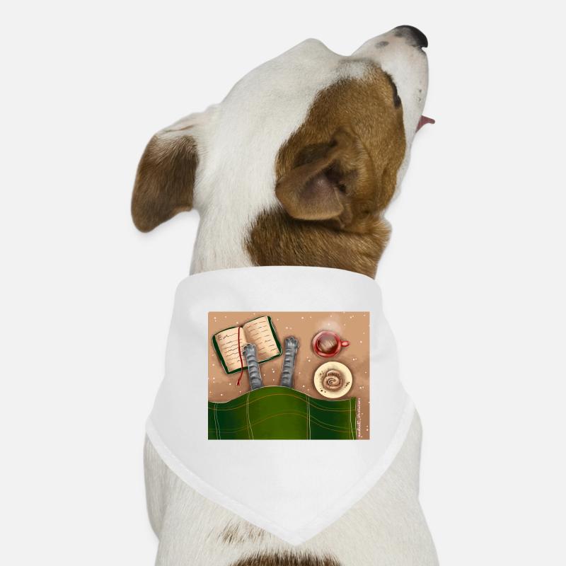 Perfekter Tag - Hunde-Bandana - Weiß