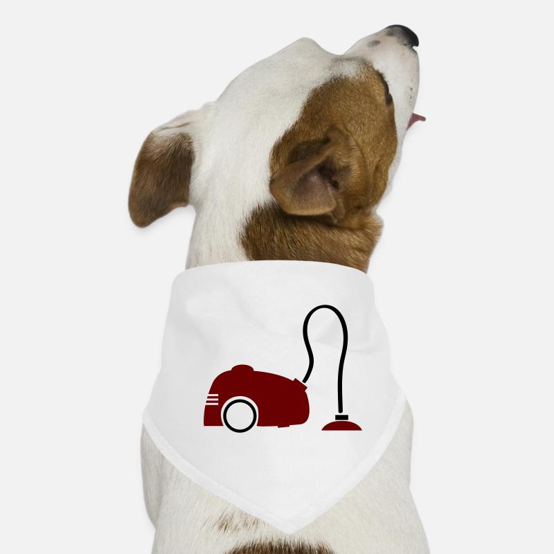 Staubsauger - Hunde-Bandana - Weiß
