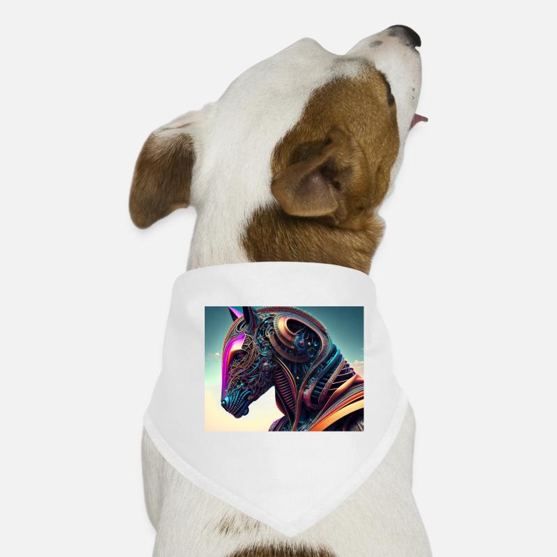 Mechanischer Pferdekopf Hunde-Bandana