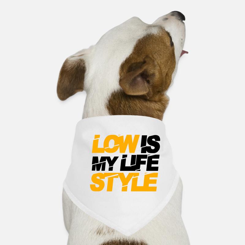 low is my lifestyle Hunde-Bandana