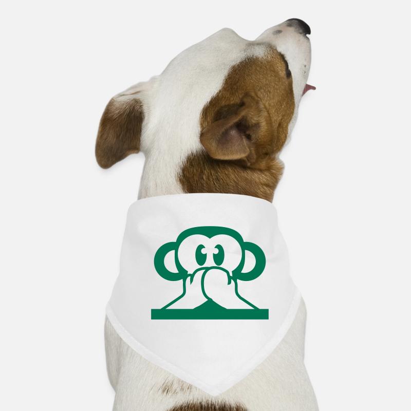 3 Wise Monkeys Speak Nothing Talk Keeps Mouth Shut Dog Bandana