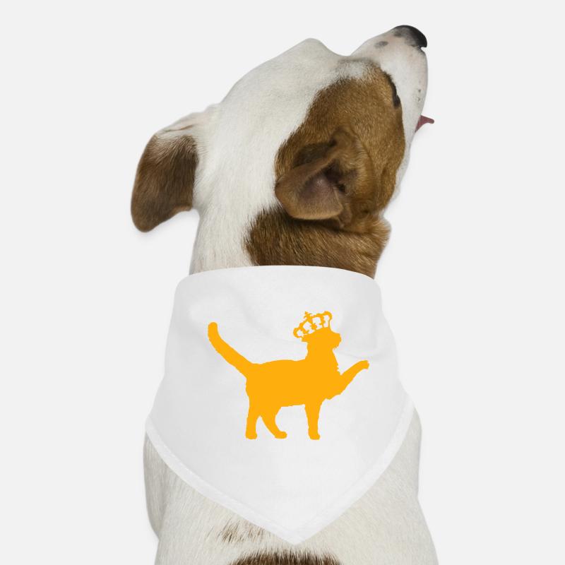 King Cat Royale Crown Queen King Silhouette Dog Bandana