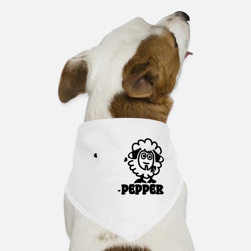 Salz und Pfeffer Hunde-Bandana