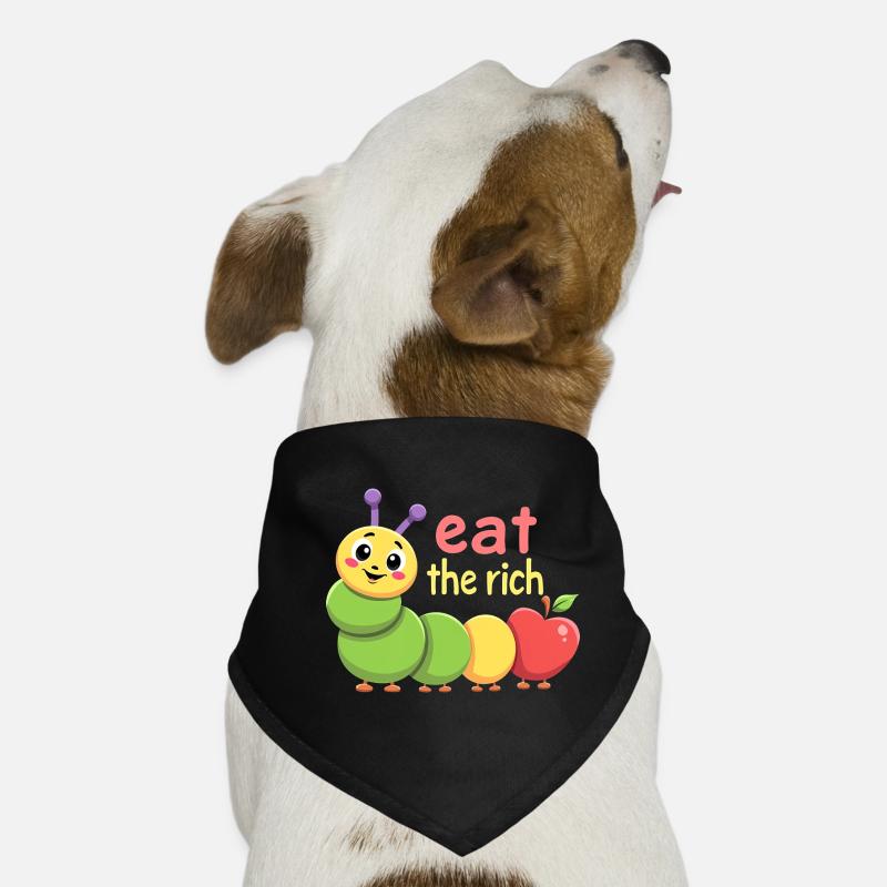 Ver affamé - Chenille Kawaii Bandana pour chien