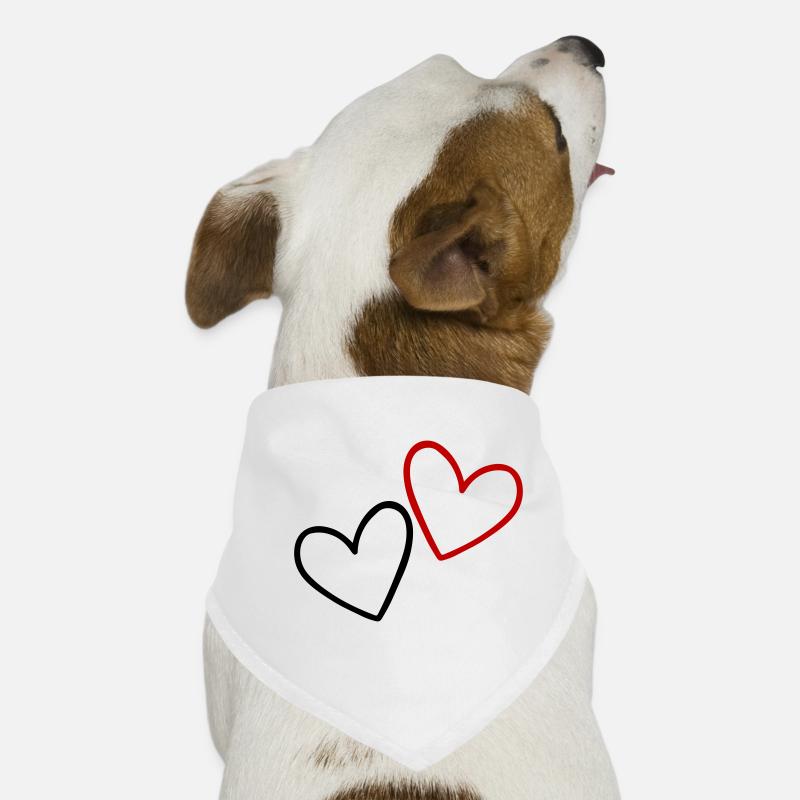 Herzen Liebe Hunde-Bandana