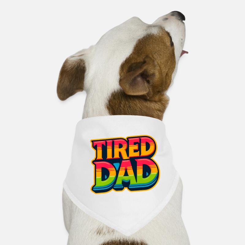 Müder Papa Regenbogen Emblem, Väter Hunde-Bandana