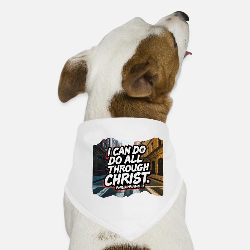 AllByChrist Philipper 4:13 Hunde-Bandana