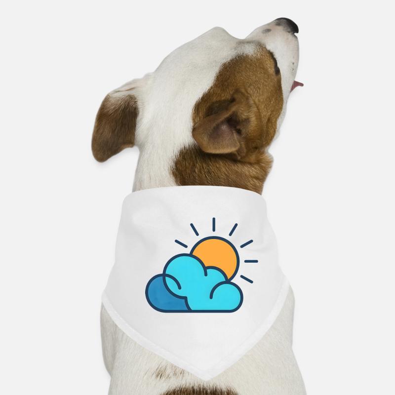 Sun over clouds Dog Bandana