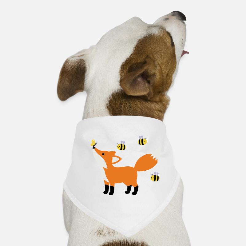 Cute fox in summer minimalist style Dog Bandana