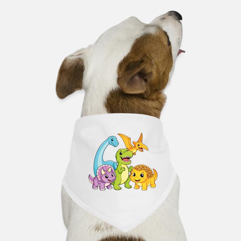 Cute Dino Team Dog Bandana