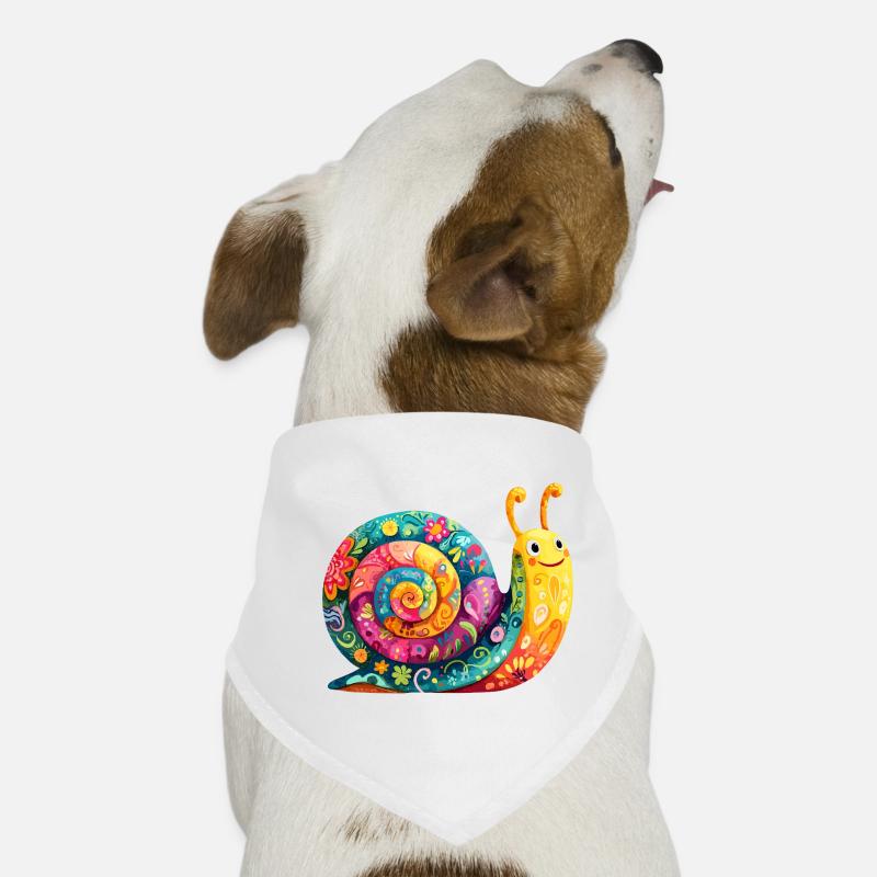 Colourful spiral Dog Bandana