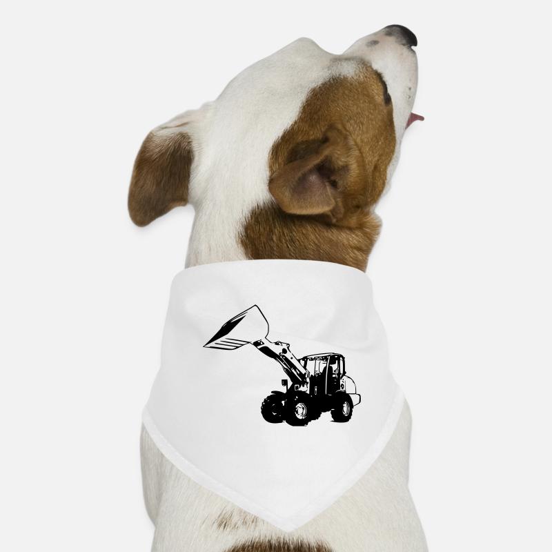 Radlader - Hunde-Bandana - Weiß