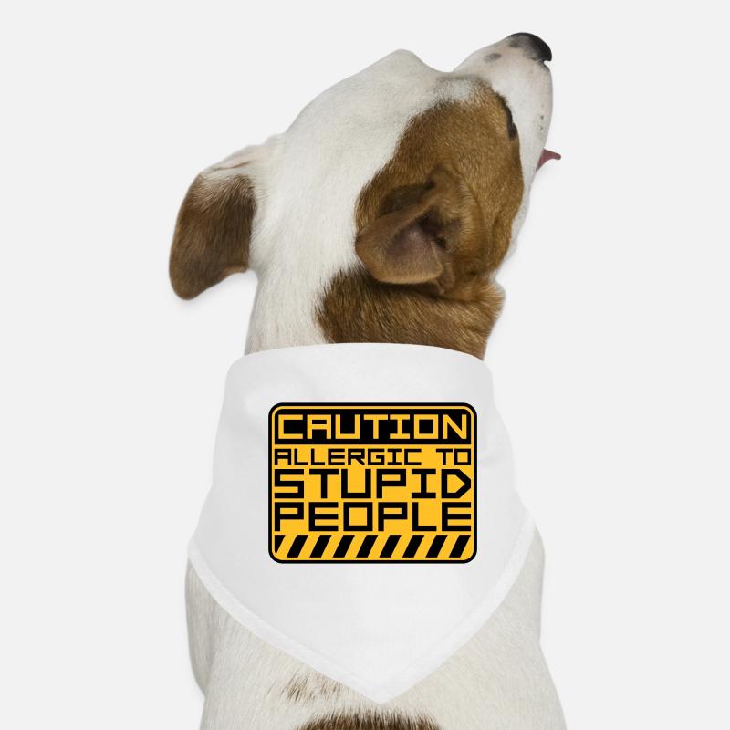 Attention les gens stupides Bandana pour chien