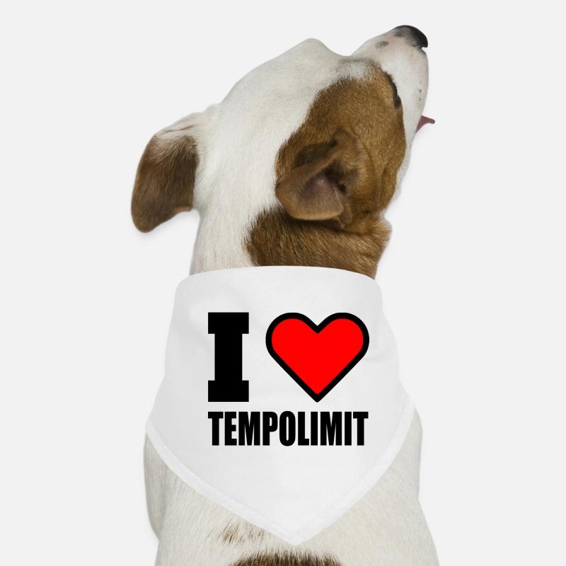 I love tempolimit Hunde-Bandana