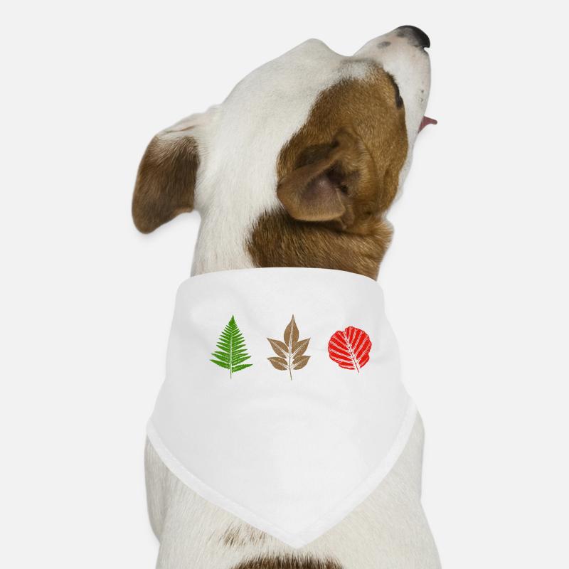Leaves Design Dog Bandana