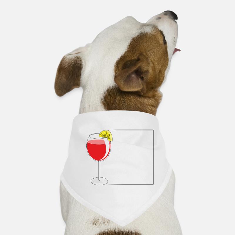 glas with apero in a frame Hunde-Bandana