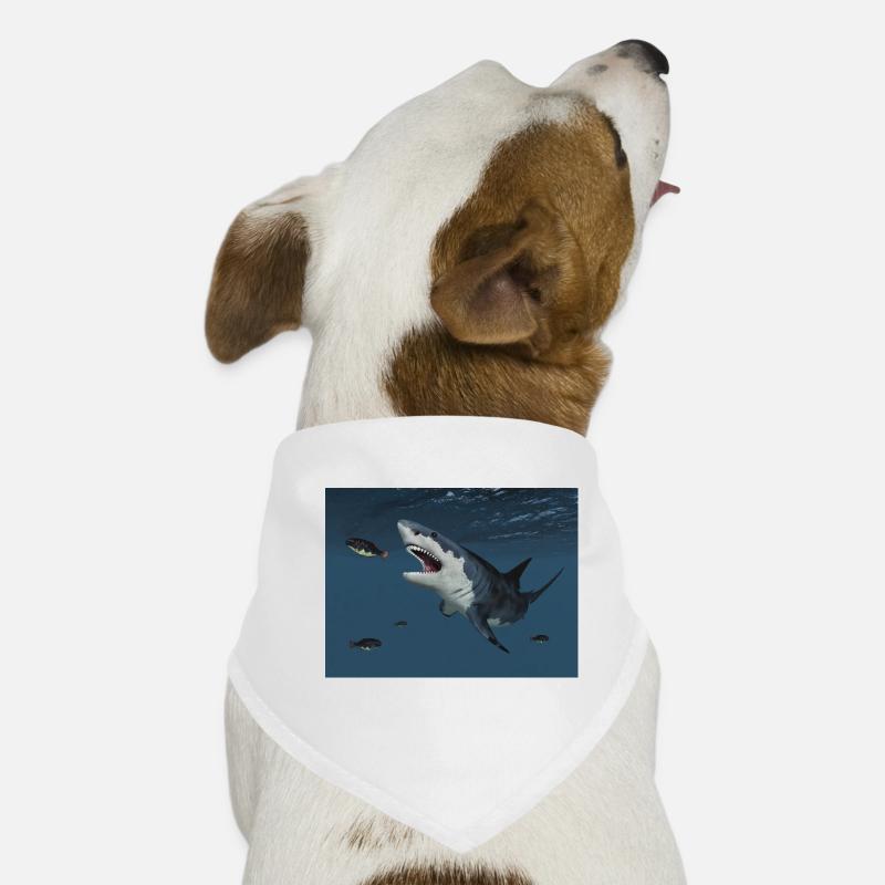 Grand requin blanc à la chasse Bandana pour chien
