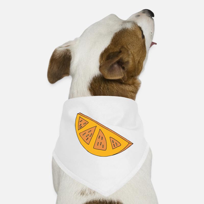 orangen scheibe Hunde-Bandana