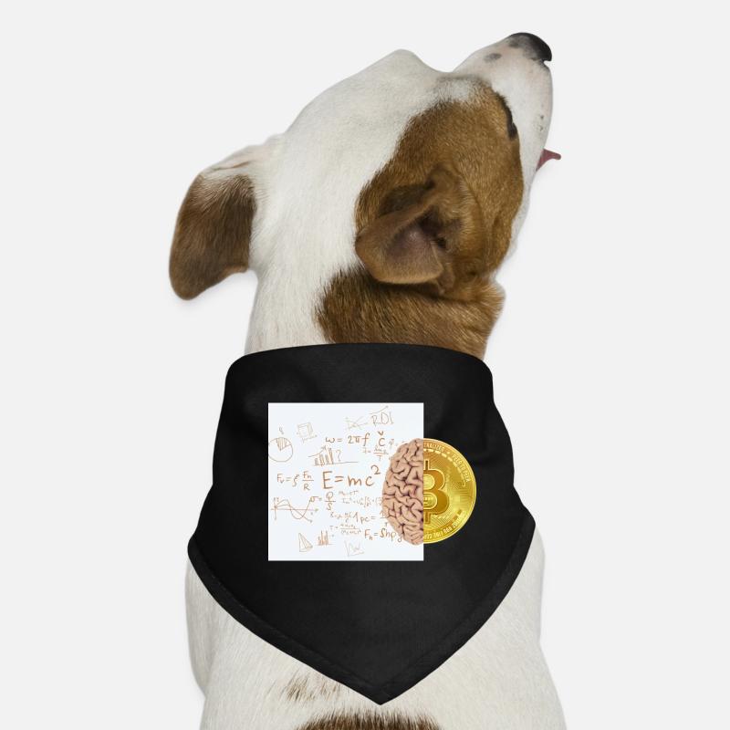 Krypto Gehirn 2 Bitcoin BTC ETH Hunde-Bandana