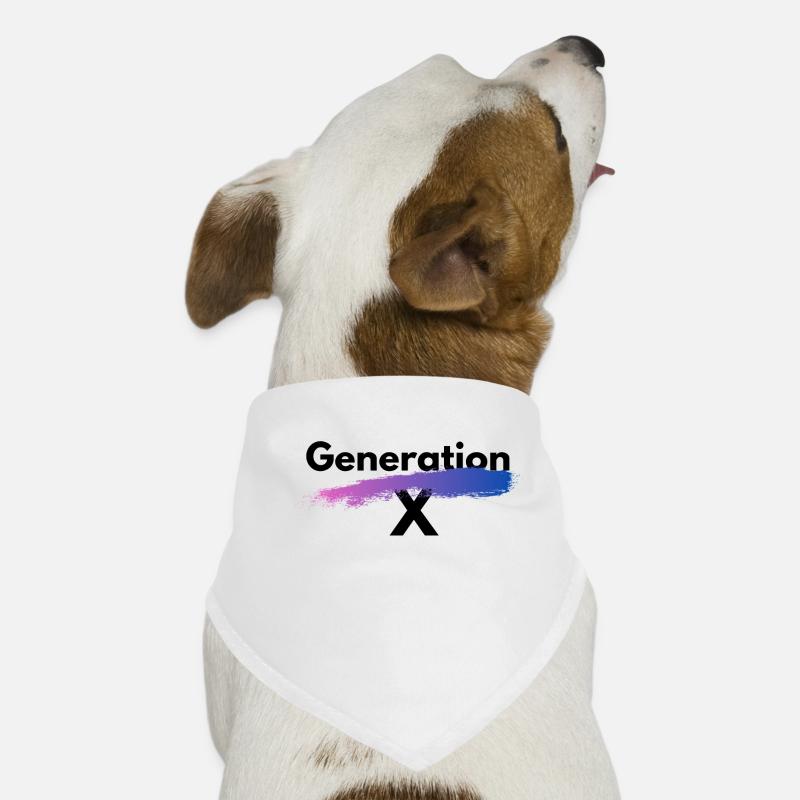 Generation X - Hunde-Bandana - Weiß
