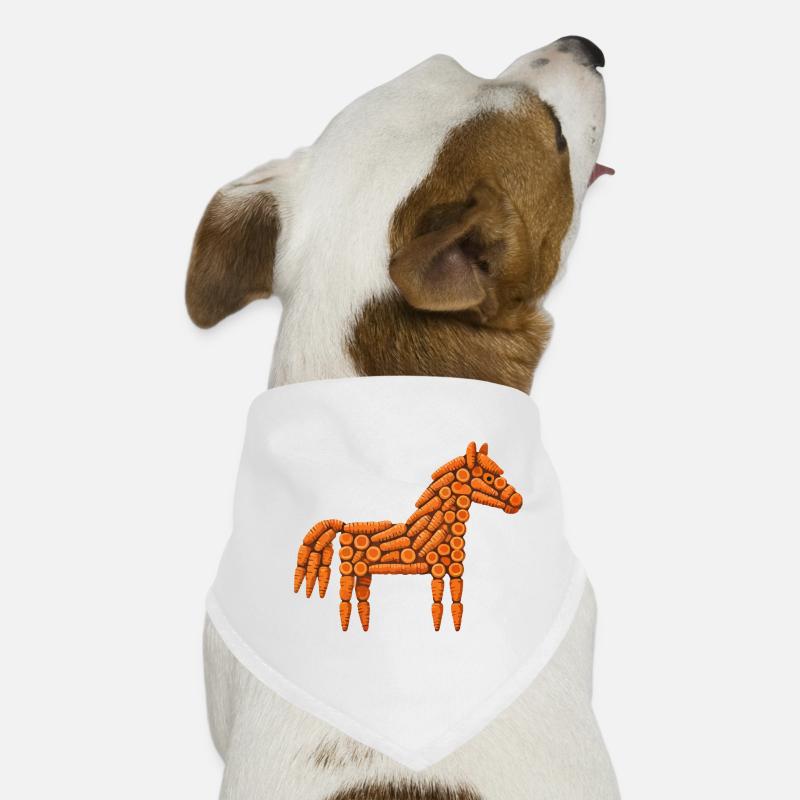 Carrot horse pattern Dog Bandana