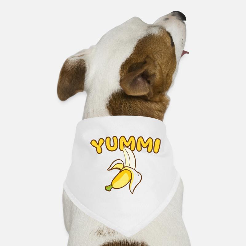 YUMMI - Geschmacksache - Hunde-Bandana - Weiß