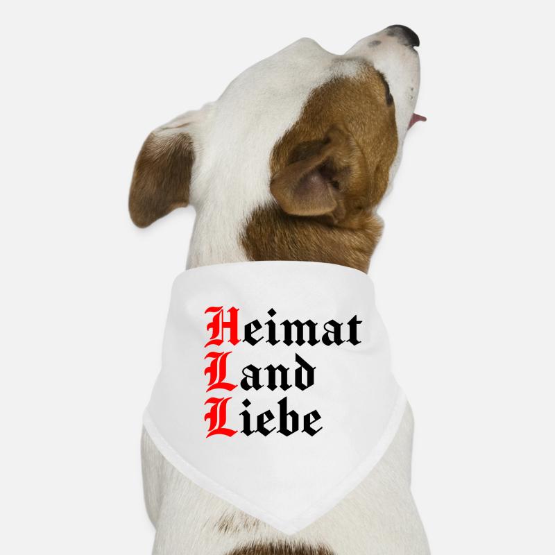 Heimat Land Liebe Stolzer Deutscher Patriot Hunde-Bandana