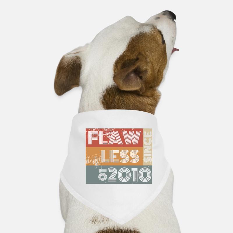16. Anniversaire Parfait depuis 01/2010 Bandana pour chien