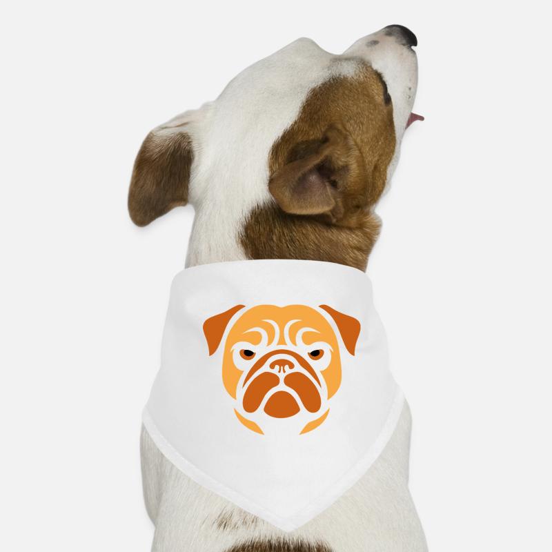 Pug , Dog head Dog Bandana